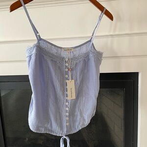 Heartloom Cornflower Blue Womens Cami Top, XS NWT
